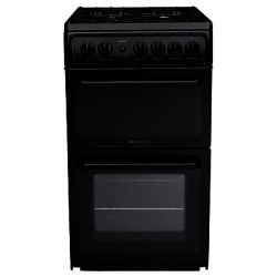 Hotpoint HAG51K Gas Cooker, Black
